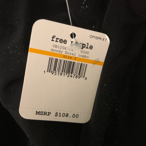 Free People Double Take Sequin Mini Slip Dress Moody Floral - Picture 7 of 8